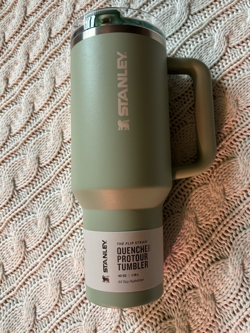 Stanley Quencher ProTour Tumbler - Sage Green with Handle 40 oz